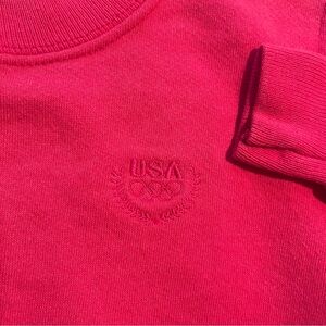 Vintage USA Olympics Crewneck Sweatshirt Youth 5-6 Pink JC Penny 1990s Girls